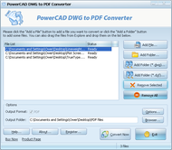 PowerCAD DWG to PDF Converter screenshot